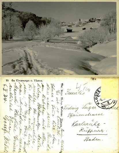 Winter Morning in a Snow-Covered Village