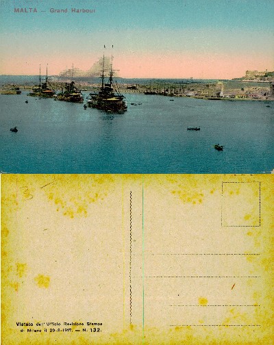 Warships in Grand Harbour