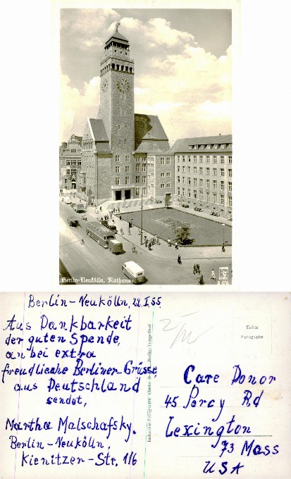 Neukölln City Hall with Clock Tower