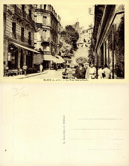 Blois Street with Shops and Car