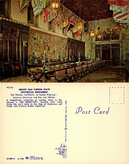 Refectory at Hearst San Simeon