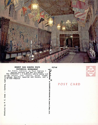 Hearst Castle Refectory Dining Hall