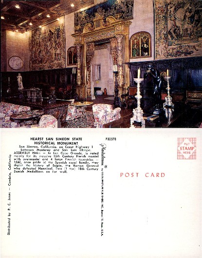 Hearst Castle Assembly Hall Interior