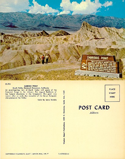 Zabriskie Point Desert Landscape