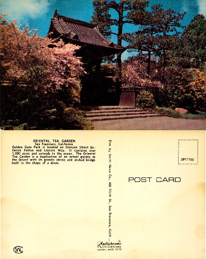 Japanese Garden Gate with Blossoms