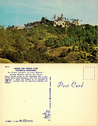 Hearst Castle on Hillside