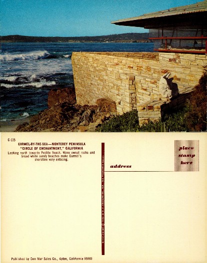Coastal House and Ocean Waves