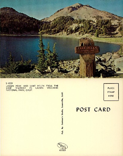 Lassen Peak and Lake Helen View