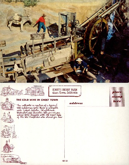 Gold Mine Scene with Prospectors