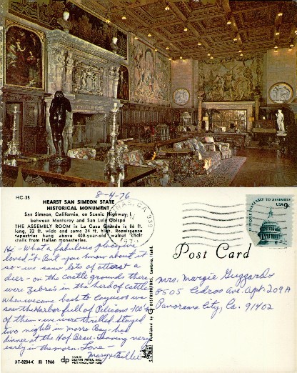 Assembly Room, Hearst Castle