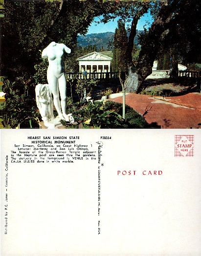 Venus Statue and Greco-Roman Temple