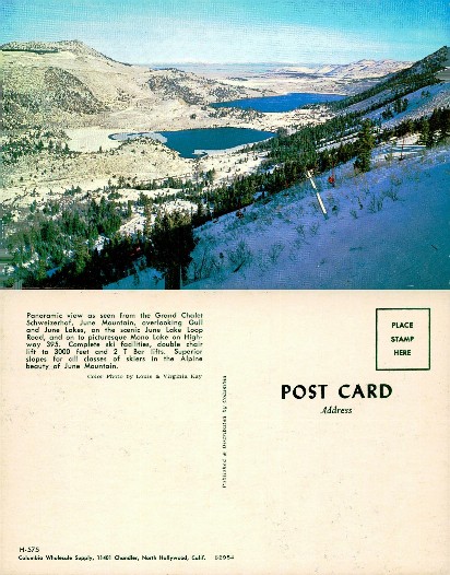 Mountain Ski Resort with Lakes