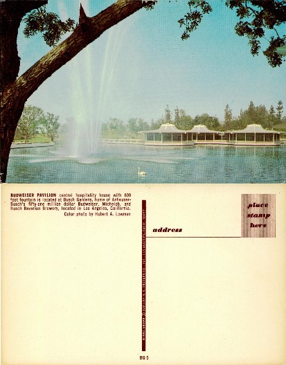Budweiser Pavilion and Fountain
