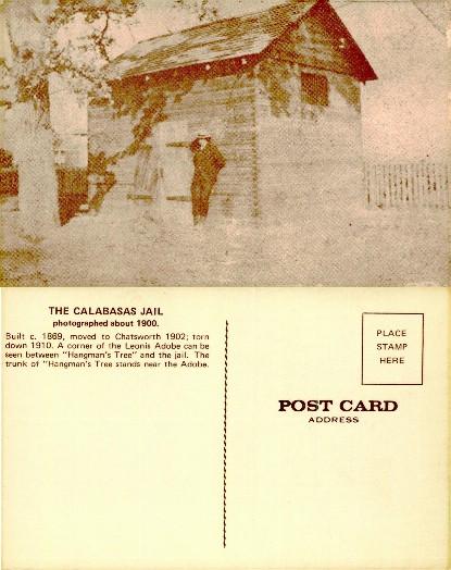 Calabasas Jail with Man and Tree