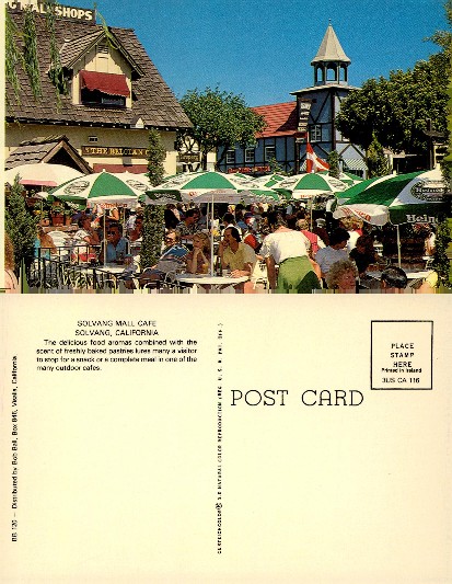 Outdoor Cafe in Solvang Village