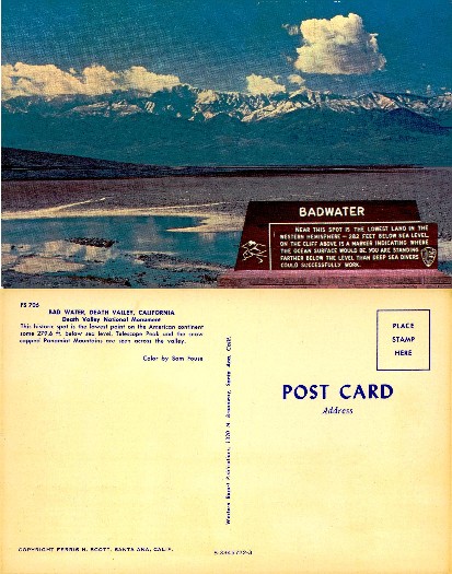 Badwater Basin Salt Flats & Mountains