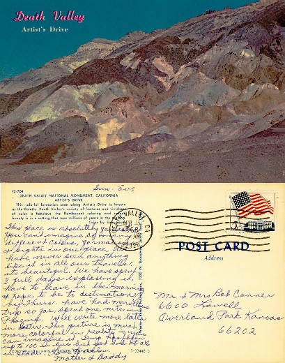 Death Valley Artist's Drive Mountains