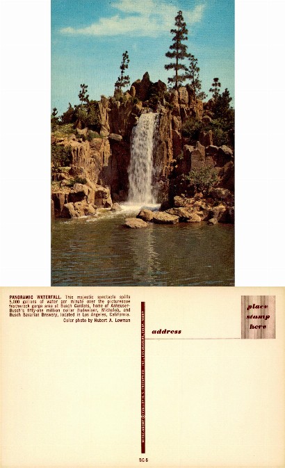 Waterfall at Busch Gardens