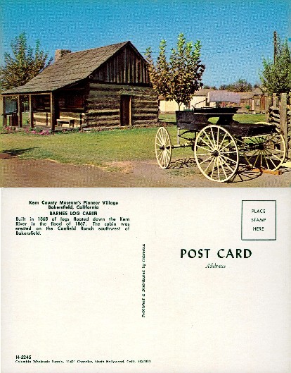 Barnes Log Cabin & Old Wagon