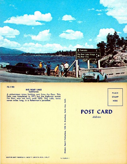 Big Bear Lake Roadside Scenic View