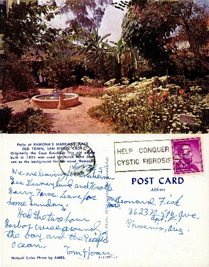 Patio at Ramona's Marriage Place