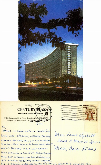 Century Plaza Hotel at Night