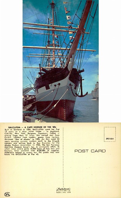 Balclutha Sailing Ship at Pier 43