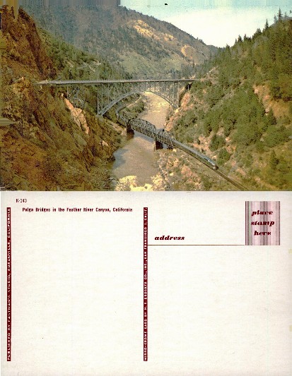 Pulga Bridges in Feather River Canyon