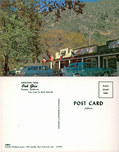 Shops and Cars in Mountain Town
