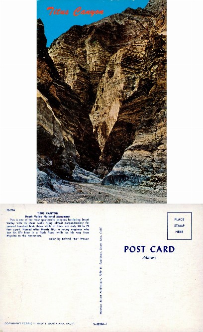 Titus Canyon, Death Valley Monument