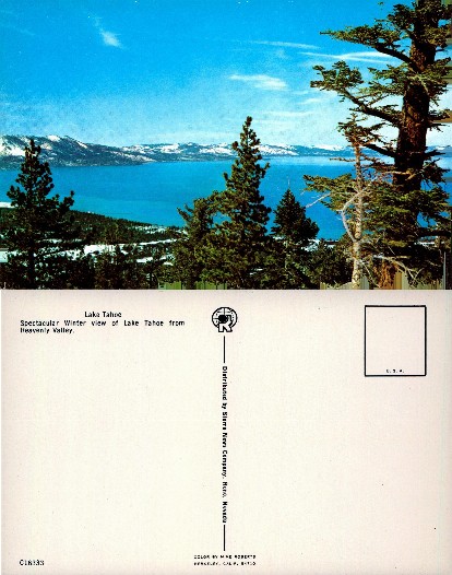 Lake Tahoe Winter View