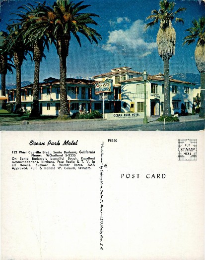 Ocean Park Motel with Palm Trees