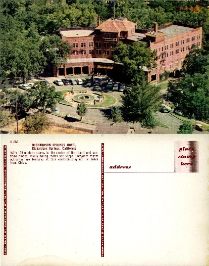 Richardson Springs Hotel Aerial View