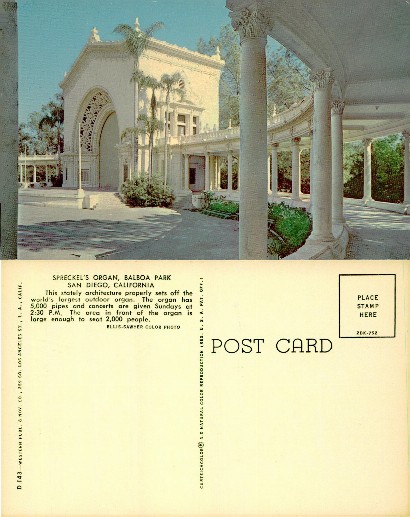 Spreckel's Organ Pavilion, Balboa Park