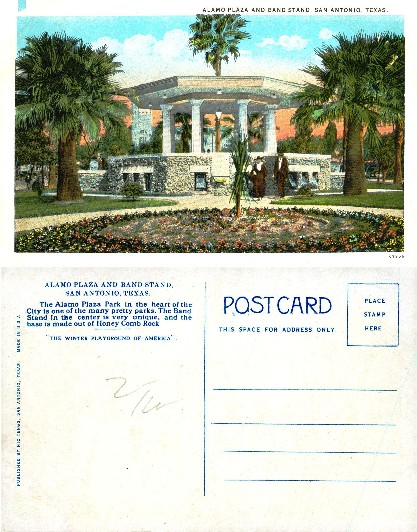 Alamo Plaza and Band Stand