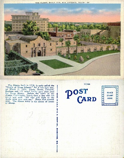 The Alamo Mission and Crockett Hotel