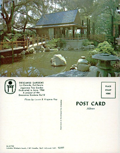 Japanese Tea Garden with Pond & House