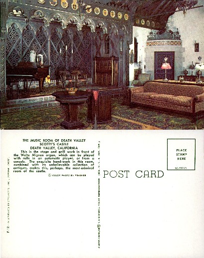 Music Room, Scotty's Castle Interior