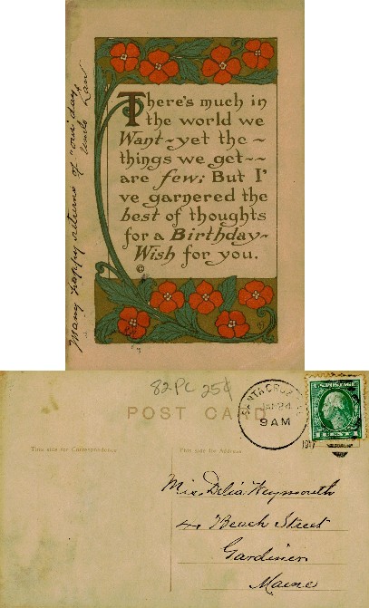 Floral Birthday Greeting Card