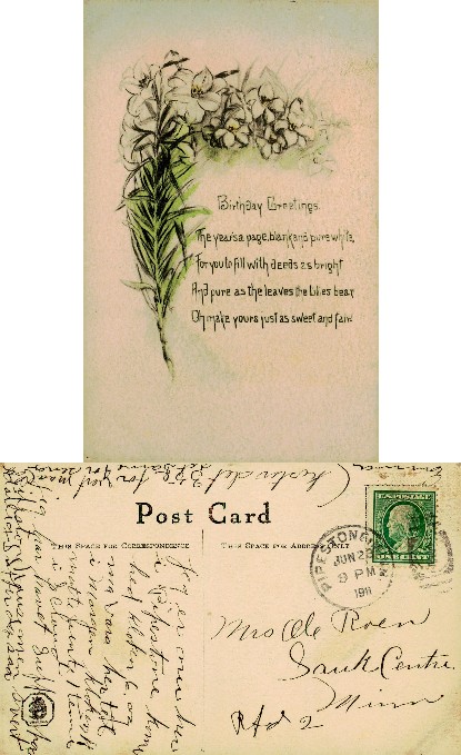 Floral Birthday Greeting Card