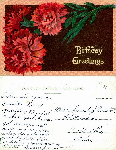 Floral Birthday Greeting