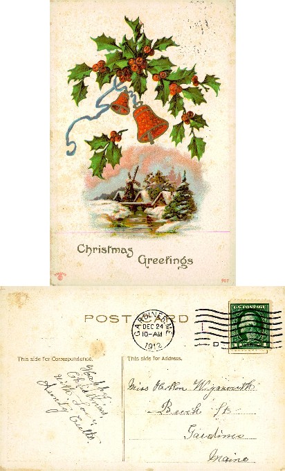 Holly, Bells, and Winter Village