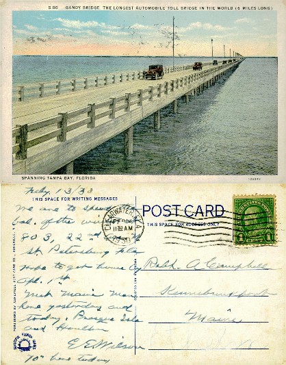 Gandy Bridge with cars on roadway