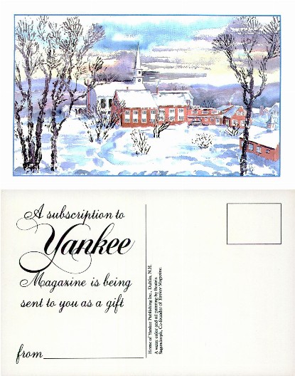 New England Village Winter Scene
