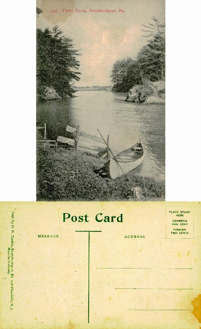 Canoe on Shore at Picnic Rocks