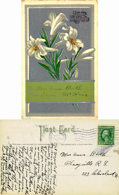 Easter Lilies with Greetings