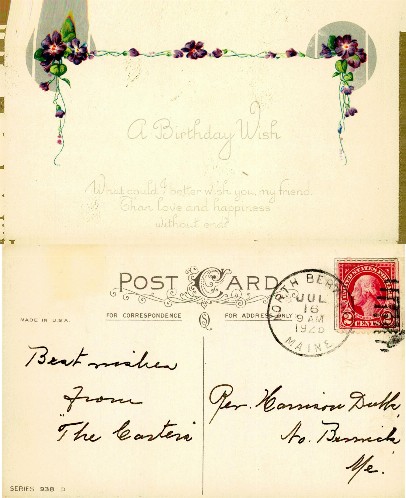 Birthday Wish with Floral Border