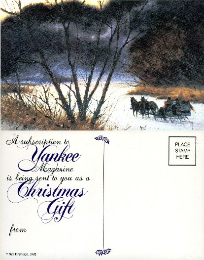 Winter Sleigh Ride Scene
