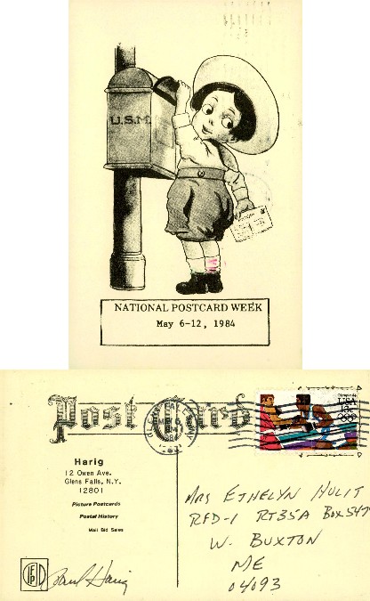 Child Mailing Letter at Mailbox