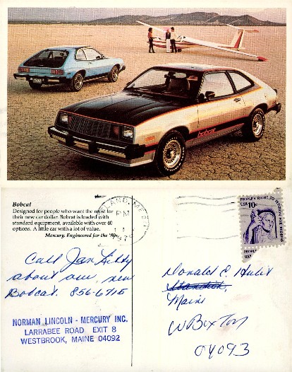 Mercury Bobcat Cars & Glider in Desert